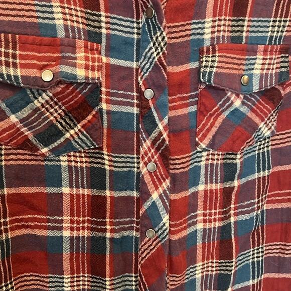 Kut from the Kloth “Boylen” plaid flannel women’s size S - Picture 4 of 5